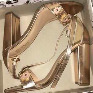 Rose gold heels